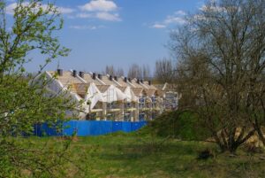 Budowa, Domy, Piasek, Trawa, Dach, Drewno