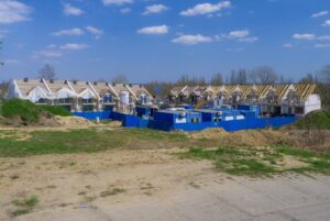 Budowa, Domy, Piasek, Trawa, Dach, Drewno