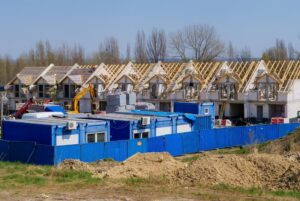 Budowa, Domy, Piasek, Trawa, Dach, Drewno