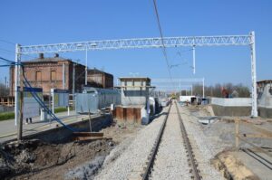 pociąg, dworzec, peron, tory