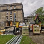 Szpital, Budynek, Drabina, Ogrodzenie, Chodnik