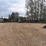 Szpital, Budynek, Samochód, Materiały budowlane, Drzewa