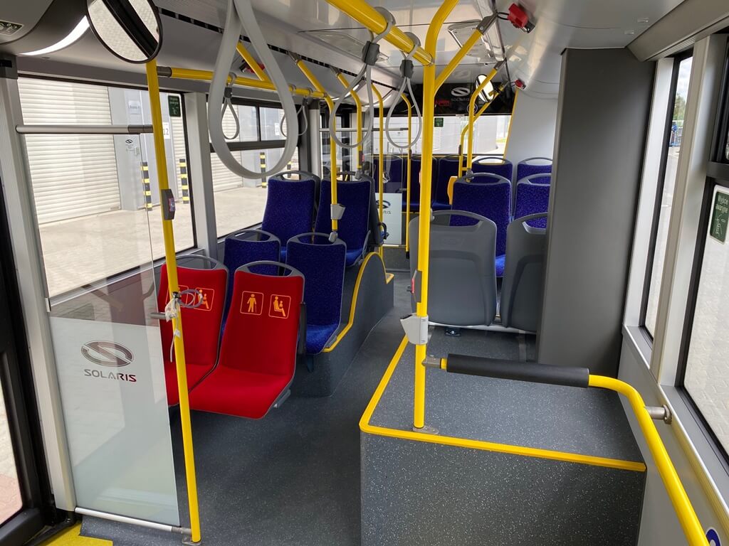 autobus, siedzenie, wnętrze