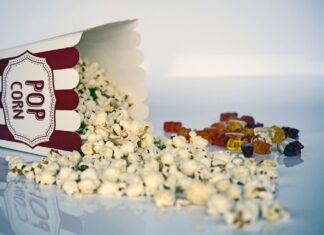Popcorn, przekąska, jedzenie