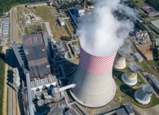 blok energetyczny, elektrownia, komin