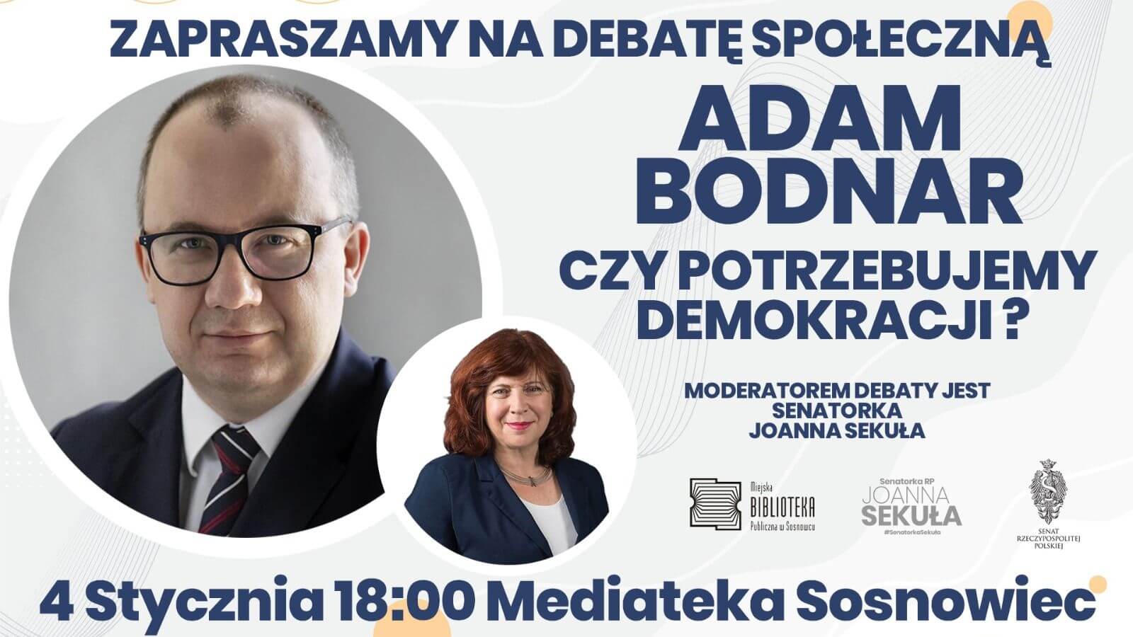 Debata w sosnowieckiej Mediatece - fot. mat. pras.