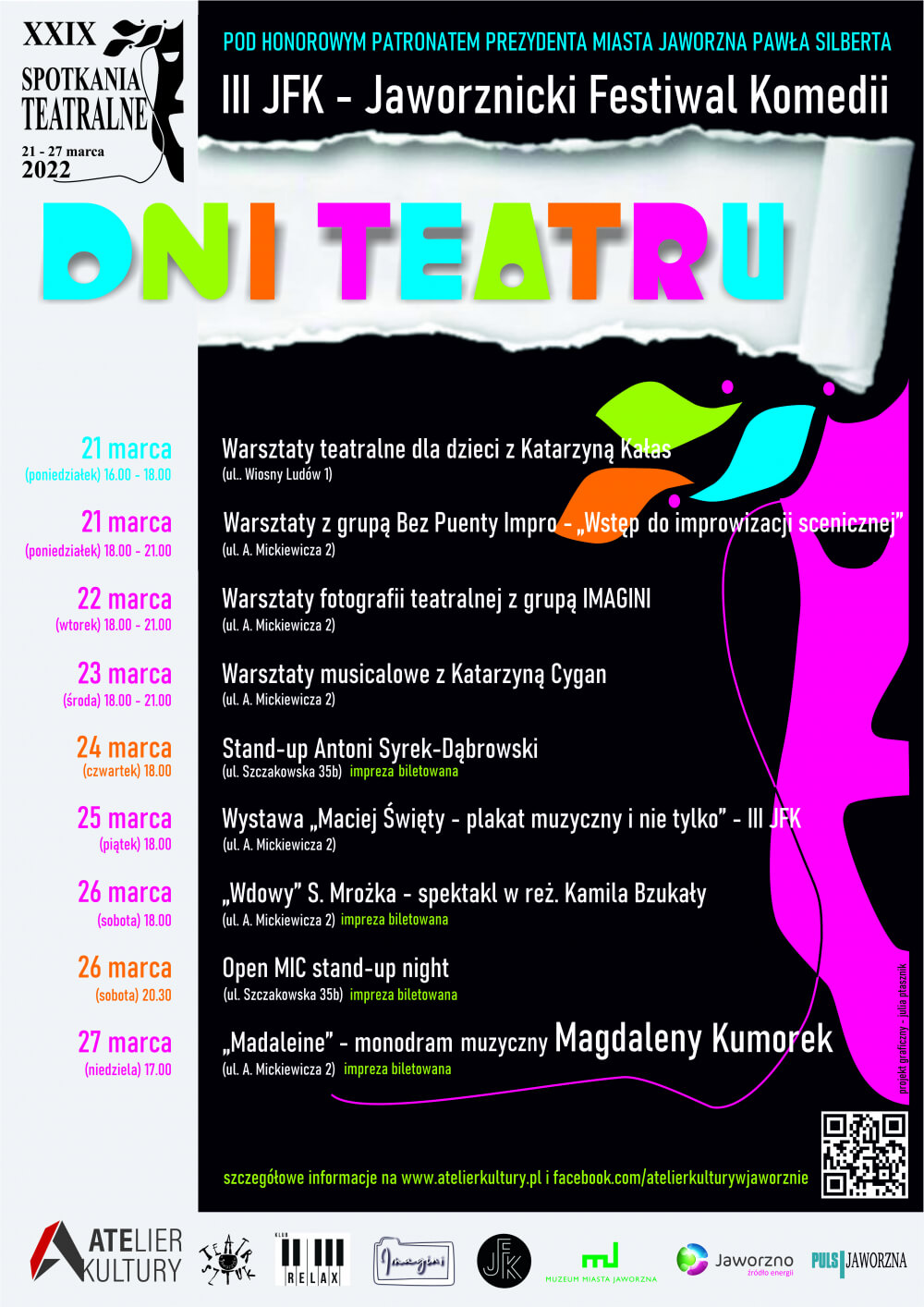 Plakat Jaworznickiego Festiwalu Komedii